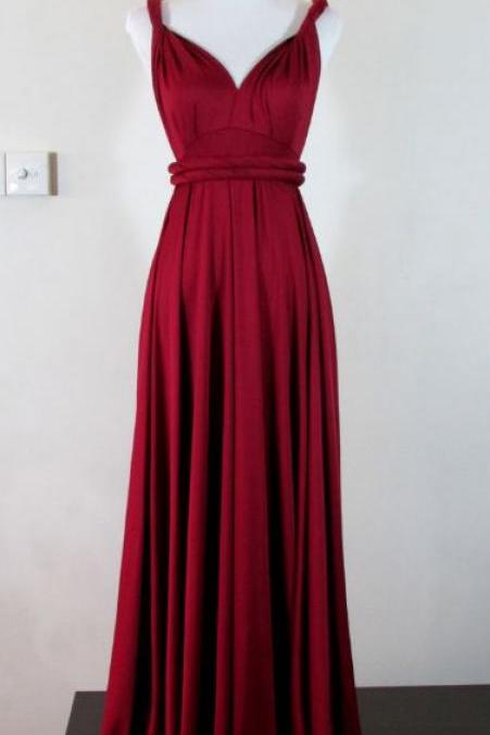 Red Prom Dresses, Long Prom Dresses, Pretty V-neck Simple Cheap Long High Low Charming Prom Dresses