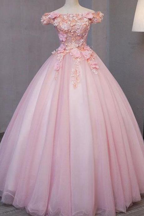 Off Shoulder A-line Lace Evening Prom Dresses, Sweet 16 Dresses