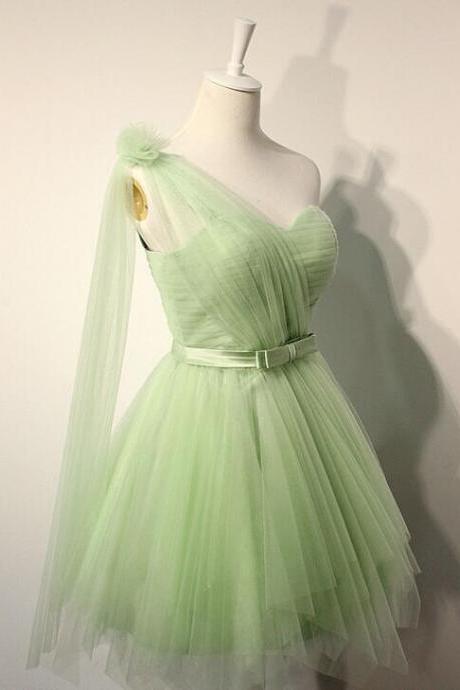 Charming Prom Dress,simple Prom Dress,tulle Prom Dress, Prom Dress,cute Prom Gown,organza Mini Prom Dress