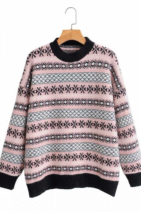 Slouchy turtleneck sweater for women