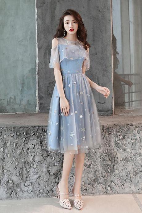 Elegant Gray Party Dress,atmosphere Bridesmaids Dress,fairy Homecoming Dress,custom Made