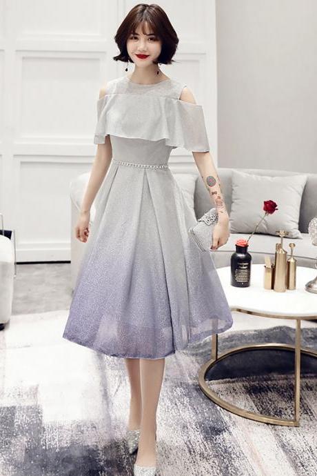 Evening Dress, Cocktail Homcoming Dress, Shiny Gradient Dress,custom Made