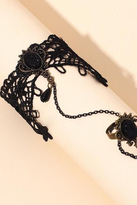 New fashion accessories, flower lace, bracelet and ring, handmade