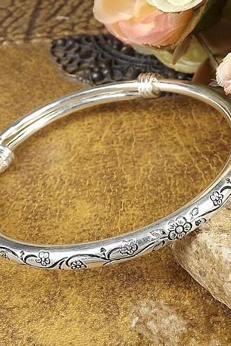 Manufacturers direct sales, ethnic style, imitation silver bracelet, bracelet silver ornaments, wholesale