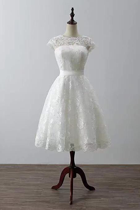 Lace Bridesmaid Dress ,short Homcoming Dress,custom Made