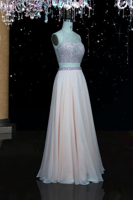 Handmade ,beaded Bridesmaid Dress, Two Piece Evening Dress,custom Made,