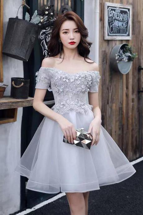 Off Shoulder Homecoming Dress,sexy Party Dress,custom Made,