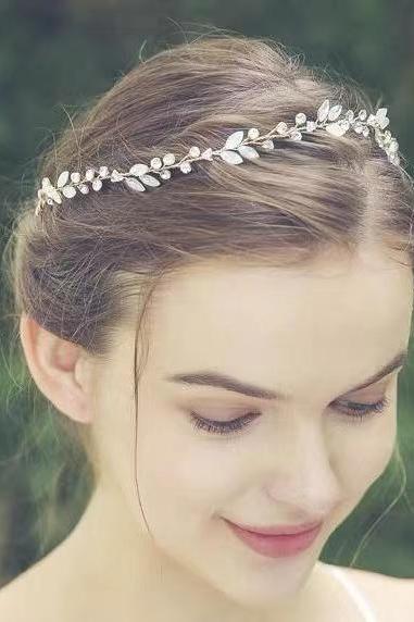 Water Diamond, Handmade Twist Plait, Fairy, Travel Shoot, Photo, Wedding Photo Bride Headdress, Hair Headband