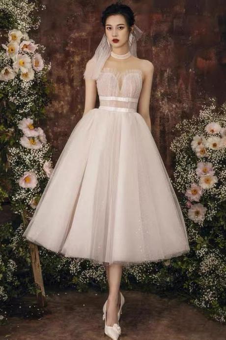 Light Wedding Dress, French Bridal Bouffant Dress,custom Made