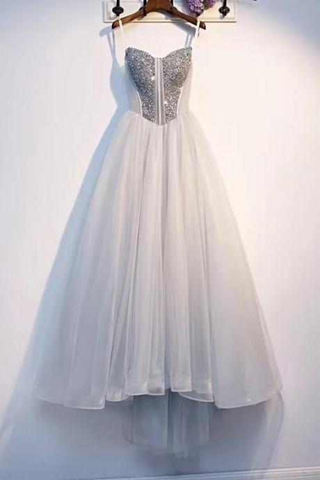 Grey Temperament Dress, Fairy Bridesmaid Dress,custom Made