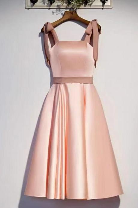 Pink Evening Dress, Fairy Homcoming Dress,socialite Dress,custom Made