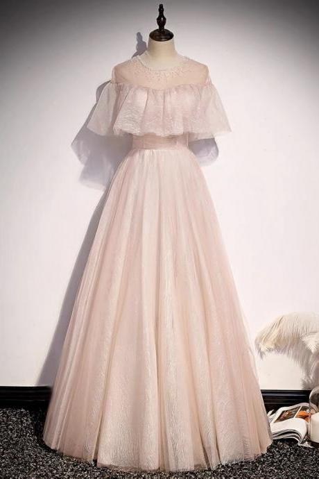 High Quality ,atmosphere Blush Pink Prom Dress,long Fairy Temperament Socialite Dress,custom Made