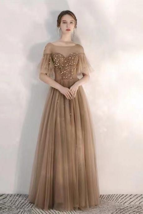 O-neck Evening Dress, Fairy Temperament Prom Dress, Elegant Party Dress,custom Made
