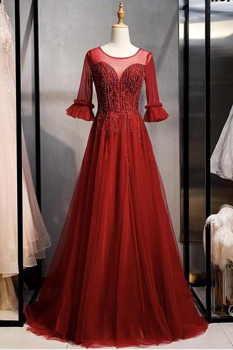 Red Wedding Dress,formal Evening Dress, Queen Prom Dress,custom Made