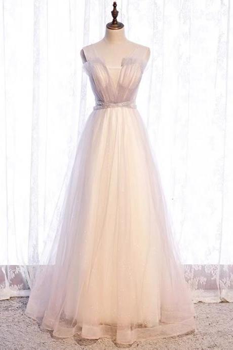 V-neck Evening Dress, Fairy Prom Dress, Temperament ,fashion Dress,custom Made