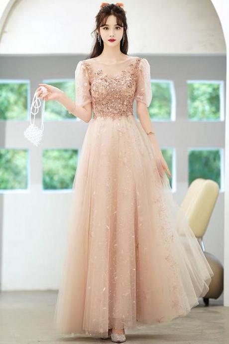 Fairy Evening Dress, Champagne Party Dress, Princess Dress,custom Made