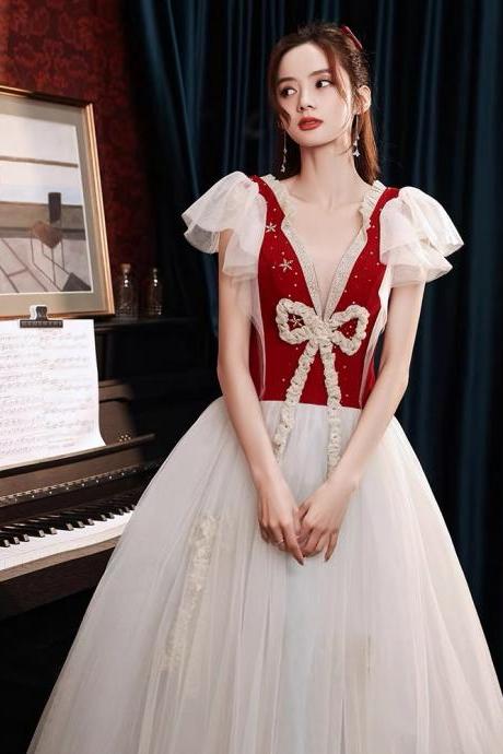 Temperament Luxury Evening Dress, Christmas Party Dress, Birthday Fairy Princess Dress,custom Made