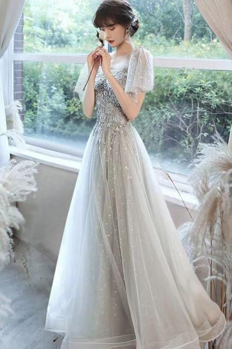 Off Shoulder Fairy Evening Dress, Long Style Grand Dress,custom Made