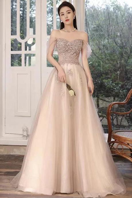 Off shoulder evening dress, new, elegant, slim bridesmaid dress, fairy dress,Custom made