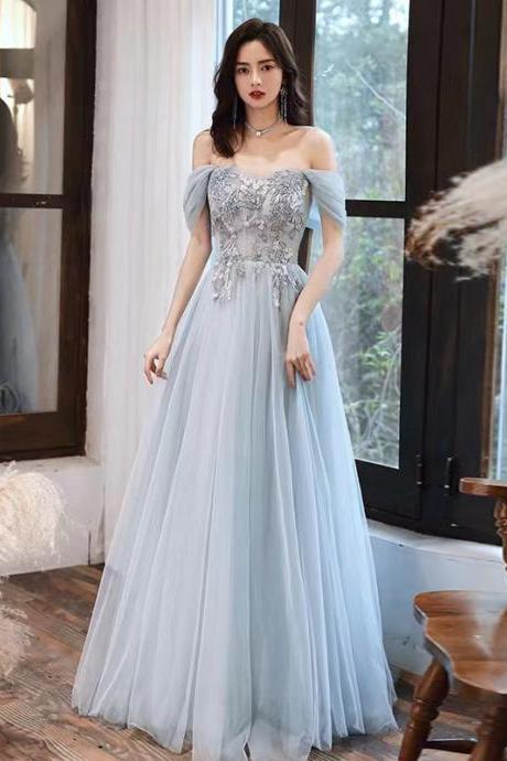 fairy evening dress, off shoulder student adult dress, princess dream dress,custom made