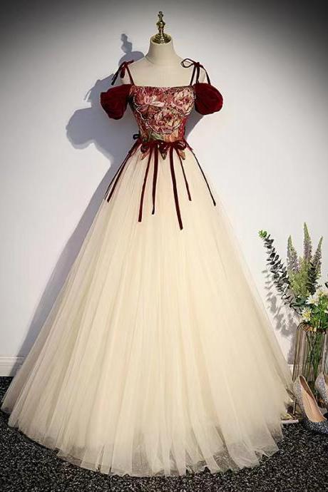 Vintage Evening Dress ,spaghetti Strap Party Dress,cute Prom Dress,custom Made