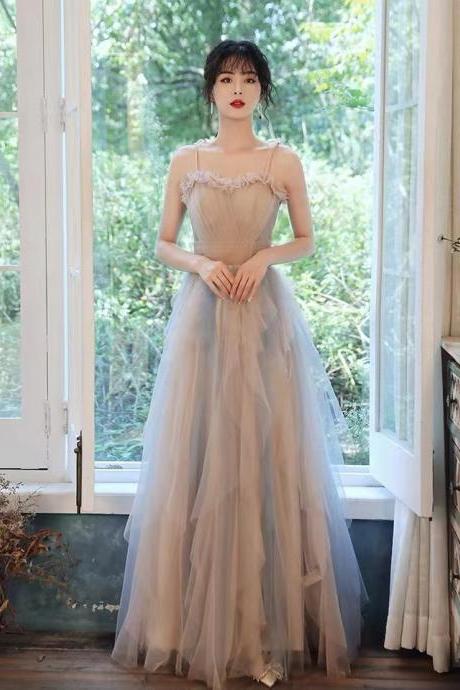 Fairy prom dress,spaghetti strap party dress,cute birthday dress,custom made