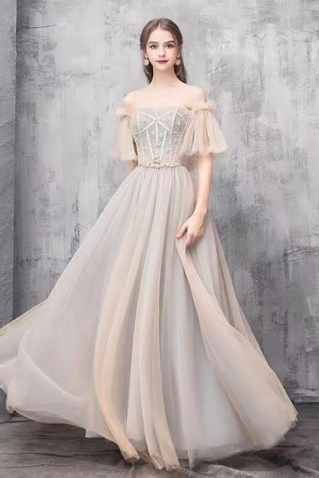 Off Shoulder Party Dress,fairy Evening Dress,chic Bridesmaid Dress,custom Made
