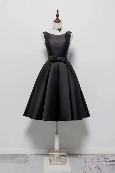 Black Party Dress, O-neck Homecoming Dress,sexy Birthday Dress,backless Graduation Dress,custom Made
