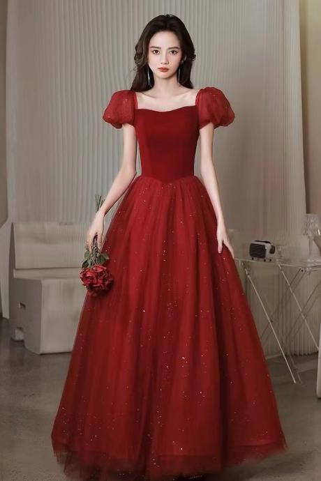 Princess On The Run Dress, Red Glamour Dress, Cute Party Dress,custom Made