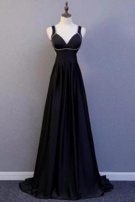 Little black dress, sexy prom dress, sexy off shoulder evening dress
