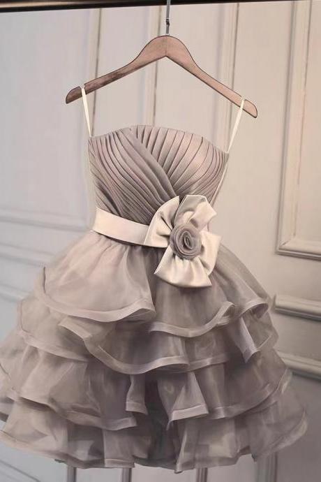 Sweet Homecoming Dress,spaghetti Strap Evening Dress, Cute Party Dress,custom Made
