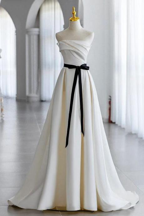 Light Wedding Dress, Strapless Bridal Dress, Elegant Outdoor Wedding Wedding ,party Bridal Dress,custom Made