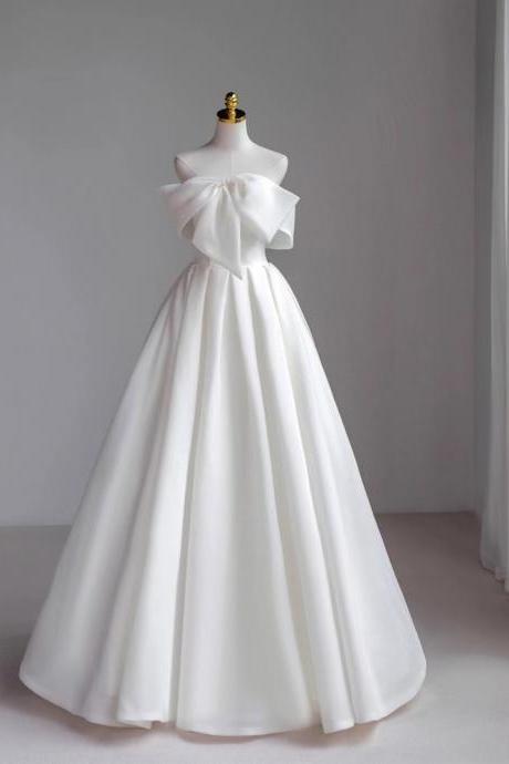 Off Shoulder Wedding Dress, White Bridal Dress, Cute Prom Dress,custom Made
