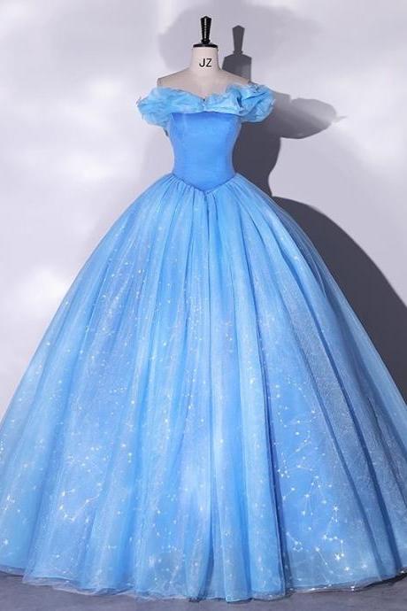 Fantasy Prom Dress, Princess Ball Gown Party Ress , Elegant ,quinceanera Dress,off-shoulder Evening Dress