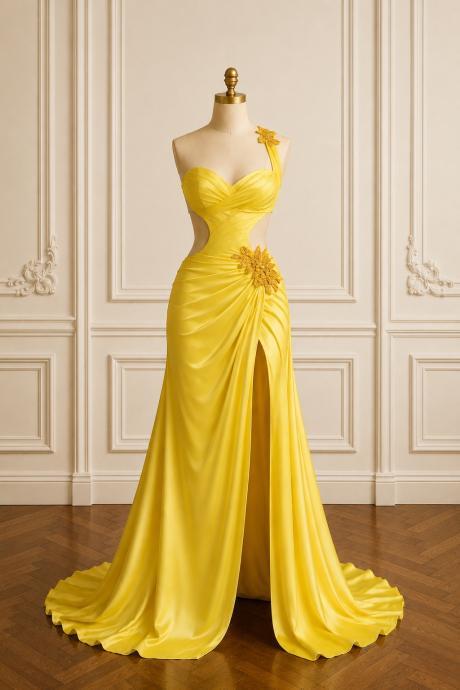 yellow homecoming dress with bow Simple yellow short prom dress, yellow homecoming dress  shdress