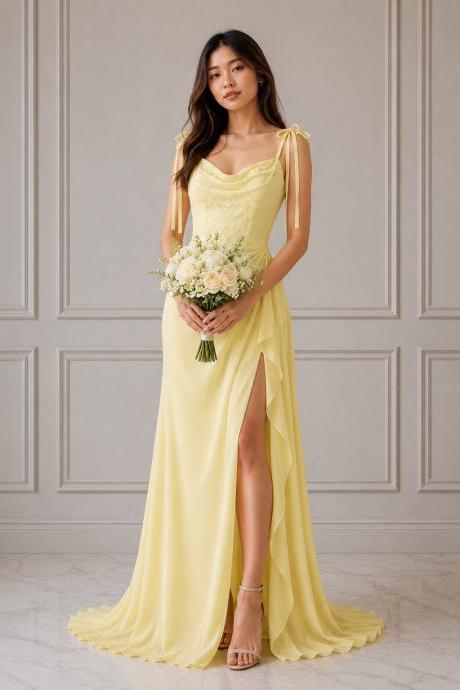 yellow dress elegant Mermaid Strapless Satin Long Prom Dresses With Slit – Demodresses Best Christmas Tree Decorating vestidos 15 años Variant:Royal Blue size 10