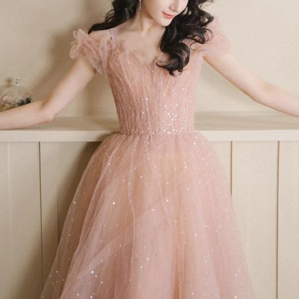 shiny rose gold dress Lady Black Tie - Lyra Gown - Rose Gold - Fitted Floral Glitter Print Corset Gown main image 1