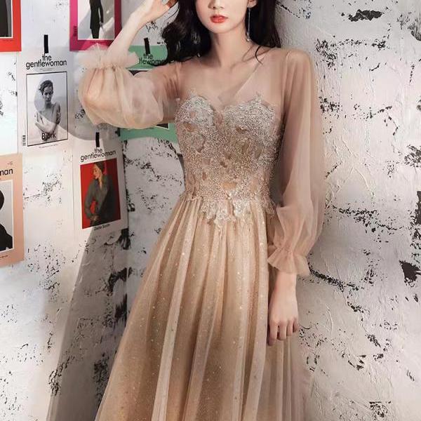 Vneck Prom Dress , Pink Party Dress,sweet Evening Dress,custom Made on