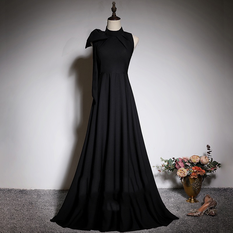 High Neck Dress — BLACK main image 0