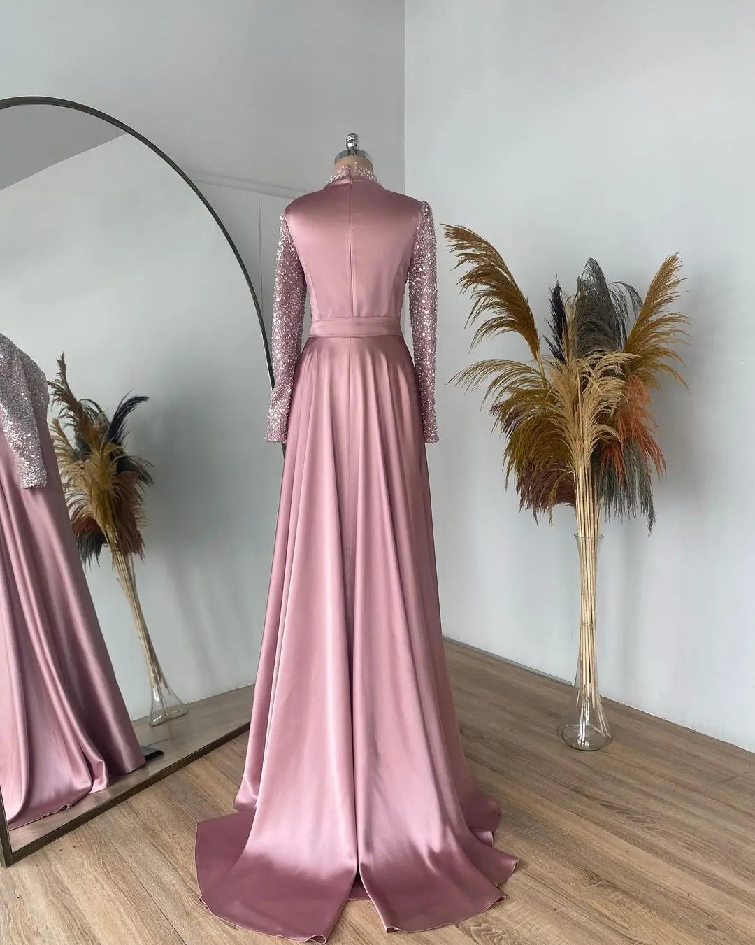sachin and babi light blue dress Marni Satin Gown in Pink Raspberry main image 0