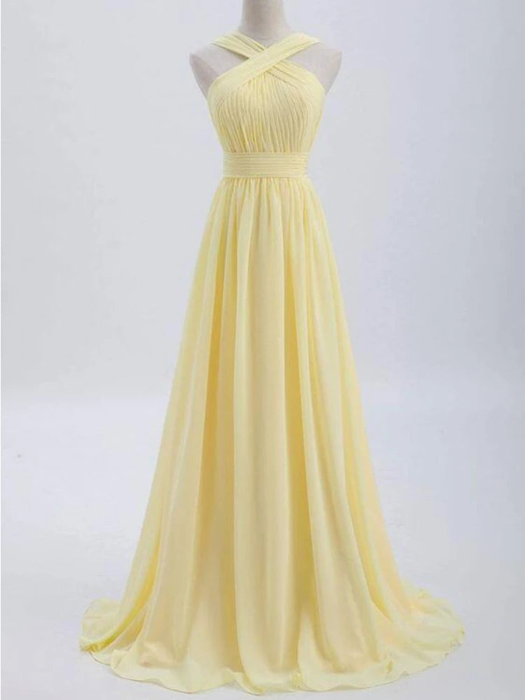 Strapless Light Blue Chiffon Long Maxi Dress