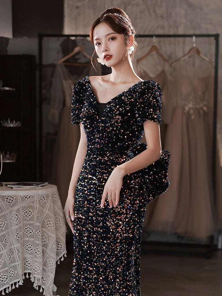 After Hours Dress in Black Sequin main image 1